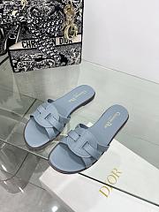 Dior D-Club Slide Blue Calfskin - 1