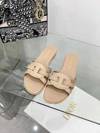 Dior D-Club Slide Beige Calfskin