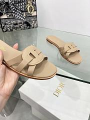 Dior D-Club Slide Beige Calfskin - 6