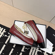 Chanel Ballet Flats Lambskin Burgundy & Black G46932 - 3