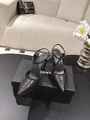 Chanel Slingbacks Iridescent Lambskin & Lambskin Black 90mm G47082 - 2