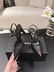 Chanel Slingbacks Iridescent Lambskin & Lambskin Black 90mm G47082 - 4
