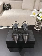 Chanel Slingbacks Iridescent Lambskin & Lambskin Black 90mm G47082 - 5