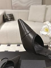 Chanel Slingbacks Iridescent Lambskin & Lambskin Black 90mm G47082 - 6