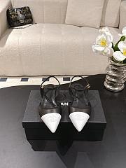 Chanel Slingbacks Iridescent Lambskin & Lambskin Black & White G47085 - 1