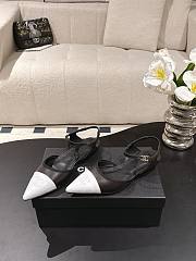 Chanel Slingbacks Iridescent Lambskin & Lambskin Black & White G47085 - 6