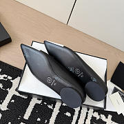 Chanel Ballet Flats Iridescent Lambskin & Lambskin Black & White - 3