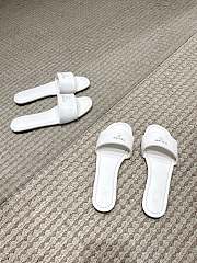 Celine Coast Mule In Lambskin White - 6