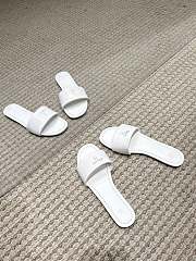 Celine Coast Mule In Lambskin White - 3