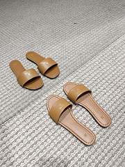 Celine Coast Mule In Lambskin Sahara - 1