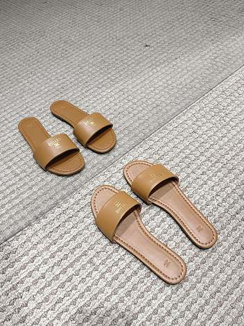 Celine Coast Mule In Lambskin Sahara