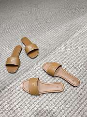 Celine Coast Mule In Lambskin Sahara - 5