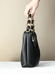 Chanel Hobo Handbag Shiny Calfskin & Gold-Tone Metal Black AS5837 - 28x24x8cm - 6