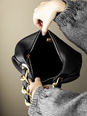 Chanel Hobo Handbag Shiny Calfskin & Gold-Tone Metal Black AS5837 - 28x24x8cm - 2