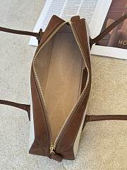 Alaia Le Teckel Medium Bag In Canvas Brown - 33x11x10cm - 5