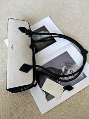 Alaia Le Teckel Medium Bag In Canvas Black - 33x11x10cm - 2