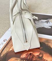 Alaia Le Teckel Medium Bag In Goatskin White - 33x11x10cm - 6