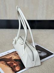 Alaia Le Teckel Medium Bag In Goatskin White - 33x11x10cm - 5