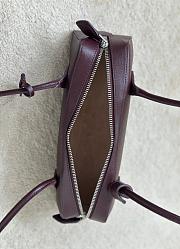 Alaia Le Teckel Medium Bag In Goatskin Burgundy - 33x11x10cm - 5