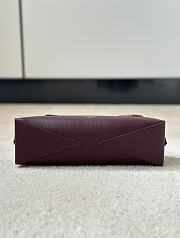 Alaia Le Teckel Medium Bag In Goatskin Burgundy - 33x11x10cm - 4