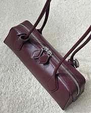 Alaia Le Teckel Medium Bag In Goatskin Burgundy - 33x11x10cm - 2