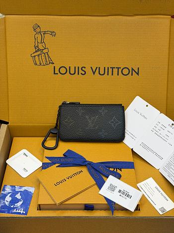 LV Key Pouch Monogram Midnight Black M26776 - 12x7x1.5cm