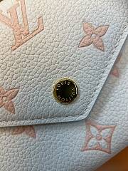 LV Victorine Wallet Monogram Empreinte Milky White/ Peach M28299 - 12x9.5x2.5cm - 6