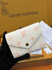 LV Victorine Wallet Monogram Empreinte Milky White/ Peach M28299 - 12x9.5x2.5cm - 4
