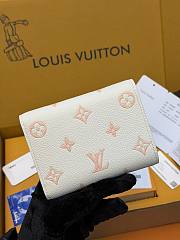 LV Victorine Wallet Monogram Empreinte Milky White/ Peach M28299 - 12x9.5x2.5cm - 3