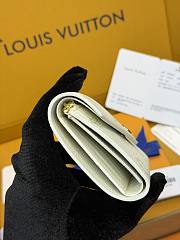 LV Victorine Wallet Monogram Empreinte Milky White/ Jade Green M28249 - 12x9.5x2.5cm - 2