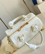 LV Speedy Bandouliere 20 Monogram Empreinte Milky White/ Blue M28314- 20.5x13.5x12cm - 5