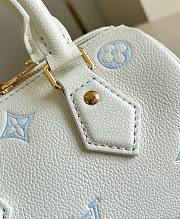 LV Speedy Bandouliere 20 Monogram Empreinte Milky White/ Blue M28314- 20.5x13.5x12cm - 3