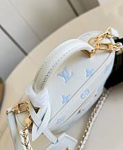 LV Vanity Chain Pouch Monogram Empreinte Milky White/ Blue M27744 - 19x11.5x6.5cm - 6