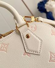 LV Alma BB Monogram Empreinte Milky White/ Peach M27574 - 23.5x17.5x11.5cm - 6