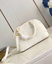 LV Alma BB Monogram Empreinte Milky White/ Peach M27574 - 23.5x17.5x11.5cm - 5