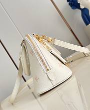 LV Alma BB Monogram Empreinte Milky White/ Peach M27574 - 23.5x17.5x11.5cm - 2