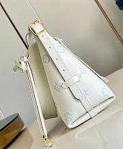 LV CarryAll PM Monogram Empreinte Milky White/ Blue M27573 - 29x24x12cm - 6
