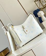 LV CarryAll PM Monogram Empreinte Milky White/ Blue M27573 - 29x24x12cm - 2