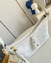 LV CarryAll PM Monogram Empreinte Milky White/ Blue M27573 - 29x24x12cm - 5