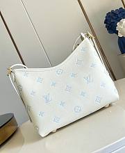 LV CarryAll PM Monogram Empreinte Milky White/ Blue M27573 - 29x24x12cm - 4