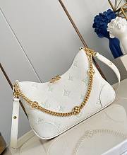 LV Boulogne PM Monogram Empreinte Milky White/ Jade Green M27571 - 26x16x9.5cm - 1