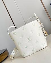 LV All In BB Monogram Empreinte  Milky White/ Jade Green M28315 - 16x18x12cm - 1