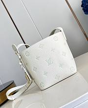 LV All In BB Monogram Empreinte  Milky White/ Jade Green M28315 - 16x18x12cm - 2