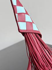 Bottega Veneta Fringes Charm Dark Red/Zenith - 2