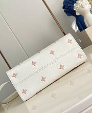LV Onthego PM Monogram Empreinte Milky White/ Peach M28313 - 25x19x11.5cm - 3