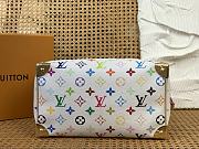 LVxTM Speedy Bandouliere 25 Multicolor/White M13085 - 25x19x15cm - 4