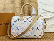 LVxTM Speedy Bandouliere 25 Multicolor/White M13085 - 25x19x15cm - 3