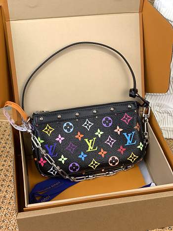 LVxTM Pochette Accessoires Multicolor/Black M13663 - 22x13x4cm