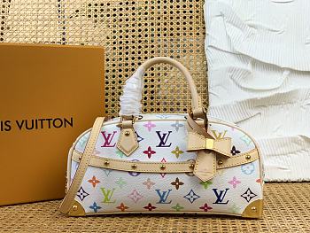 LVxTM Handbag East West Multicolor/White M13084 - 27x14x10cm