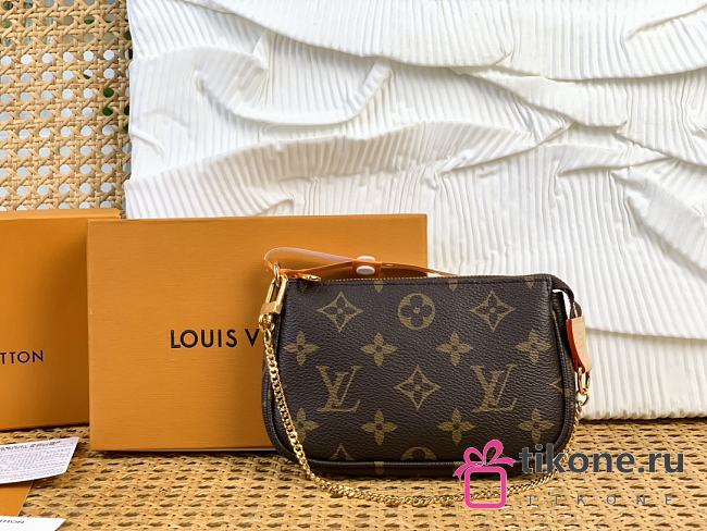 LV Mini Pochette Accessoires Monogram Canvas M58009 - 15.5x10.5x4cm - 1